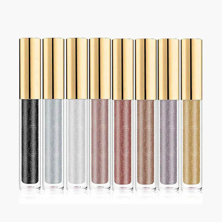 Частная этикетка Красота Косметика цвет блеск жидкие тени для век макияж Водонепроницаемый Жидкий блеск гель Тени для век