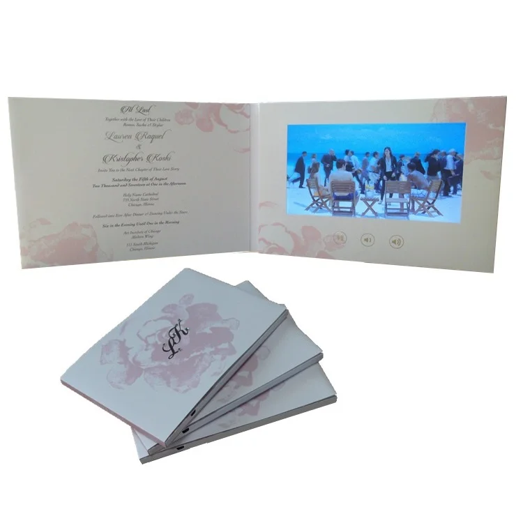 Финальная-распродажа печать открытка плеер цифровой ЖК-экран 7 дюймов видео брошюра для