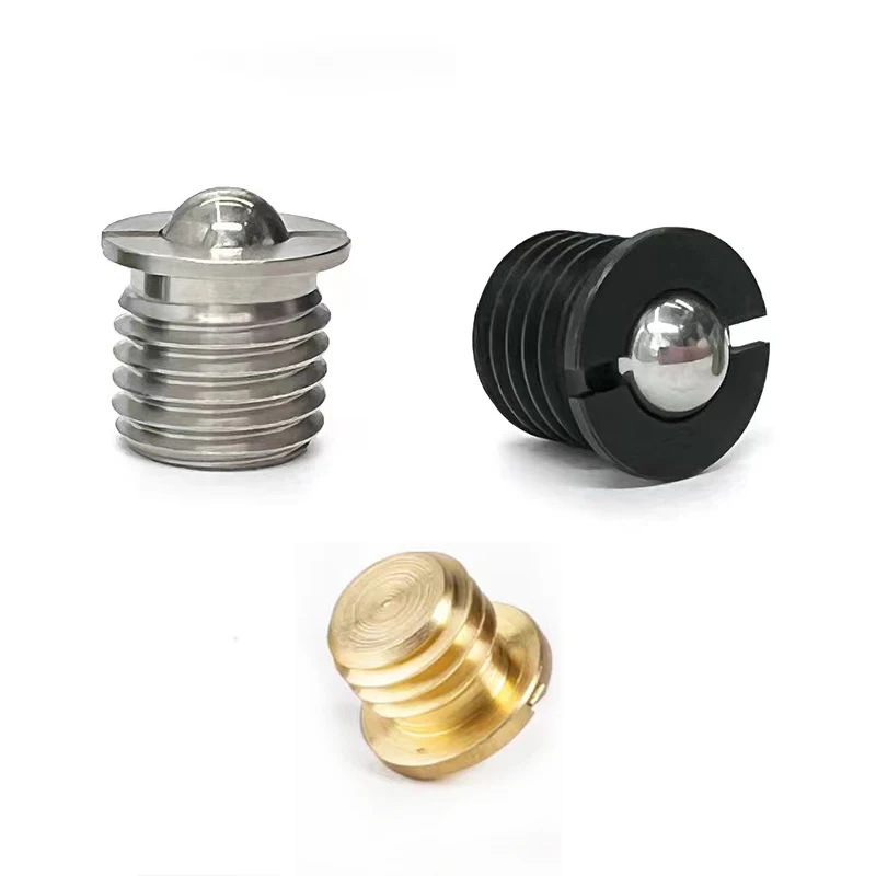 Flanged Ball Spring Plunger Smooth Ball Spring Screw Plunger
