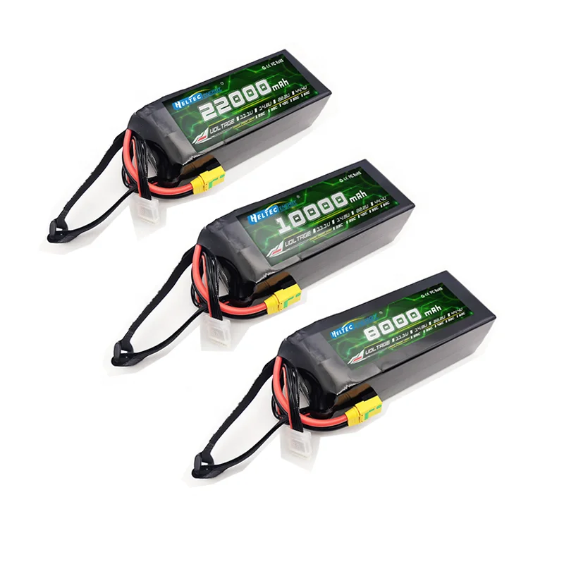 HeltecEnergy 3.7V drone battery 22.2V 16000 mAh 22000mAh high discharge rate 25C 35C 50C 70C 100C  lipo UAV Battery