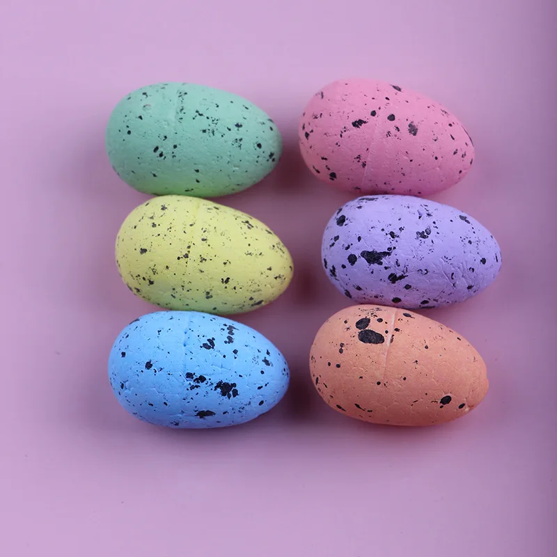 Bulk 100pcs/lot Resin Mini Easter Eggs For Crafts Doll House Miniature Eggs For Diy Projects And Easter Decor