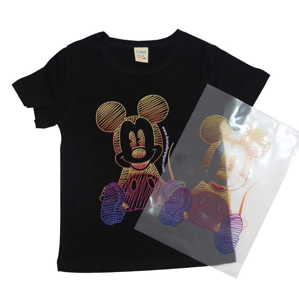 Laser Dark No Cut Transfer A+B Paper A4 A3 For Laser Printer with White Toner