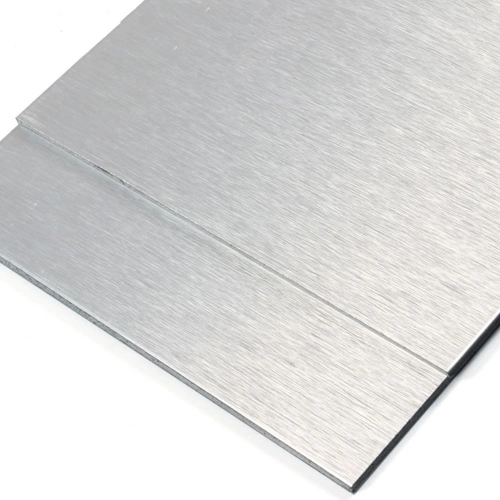 3mm silver brushed ACP ACM for CNC aluminium sheet sign board aluminum composite panels factory price