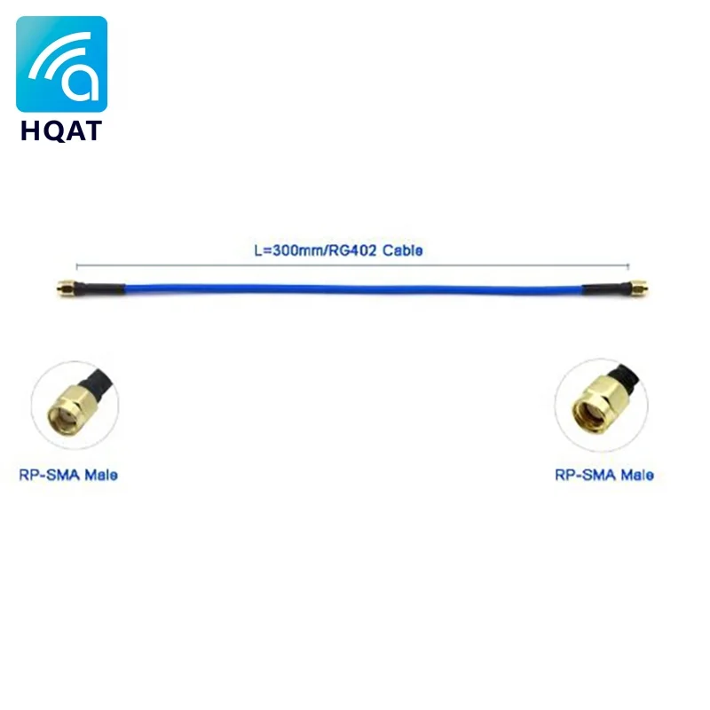 Best Selling Product RP SMA Male To RP SMA Male Plug Blue Jacket RG402 Coaxial Cable