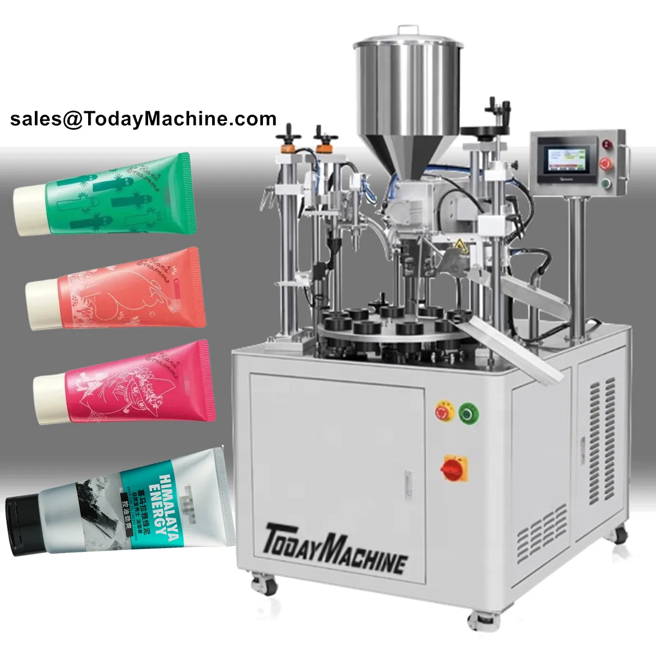 Automatic Filling Sealing Machine for Plastic Toothpaste Tube Soft Cosmetic Cream