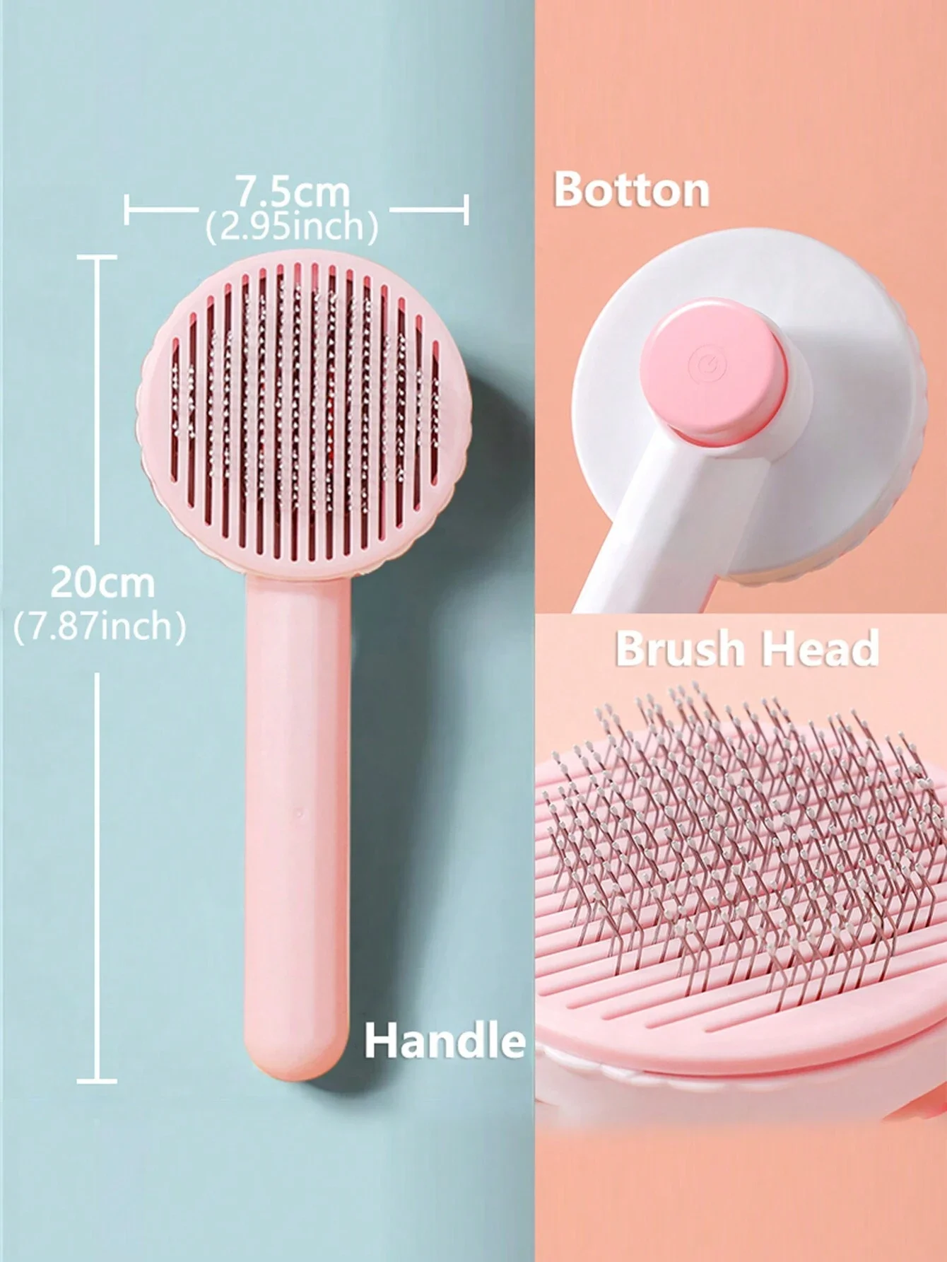 Cat Brush Dog Combet Grooming Brushes For Cats Self Cleaning Slicker Brush Pets Hair Removal Comb Puppy Cats Accessories