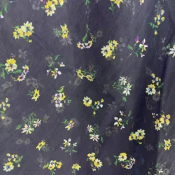 Translucent No MOQ nylon Tencel interwoven tulle digital printing fabric sexy translucent clothing fabric