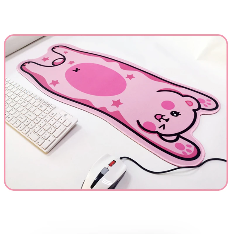large Gaming Cute Mouse Pad Pink Print Mousepad XXL 3d Extended Pad Mouse Gamer PC Computer Mousepad Girls