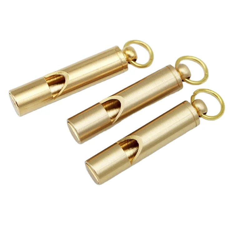 Multifunctional Brass Emergency Survival Whistle for Camping Hiking football whistle rescue