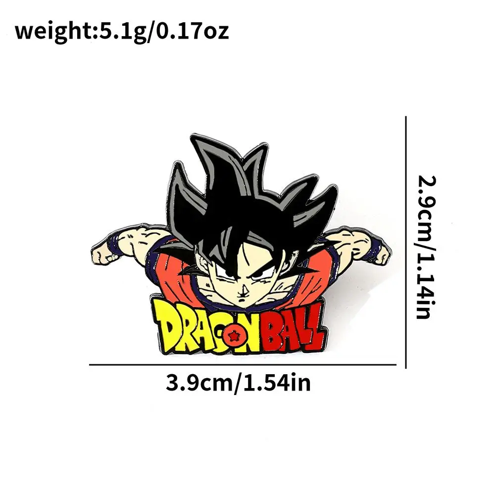 Hot Selling Classical Anime Character Dragon Balls Z Goku Metal Badge Brooches Bag Ornament Hard Enamel Lapel Pins for Clothing