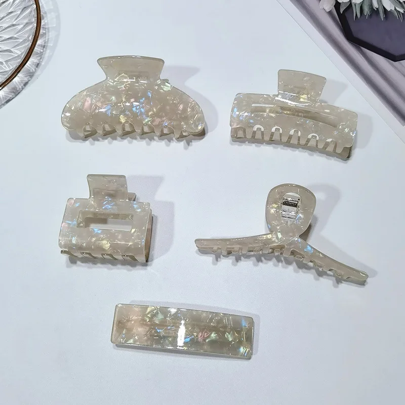 Custom Cute Dog Shape Hair Clips With Logo Biodegradable Acetate Animals Claw Clips For Women Thin Hair