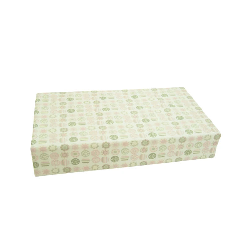 2023 Autumn Summer New Arrival 70% bamboo 30%cotton muslin Crib floral baby girl fitted cot sheet