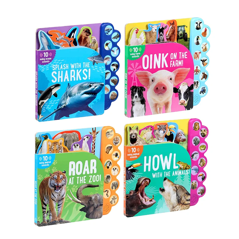 ULi YYS005 Factory Custom Book Wholesales OEM 10 Pushing Buttons Music Audio Sound Book For Children