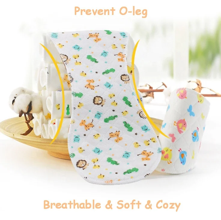 Wholesale custom reusable washable 3 layers organic fabric printed baby cloth nappy inserts