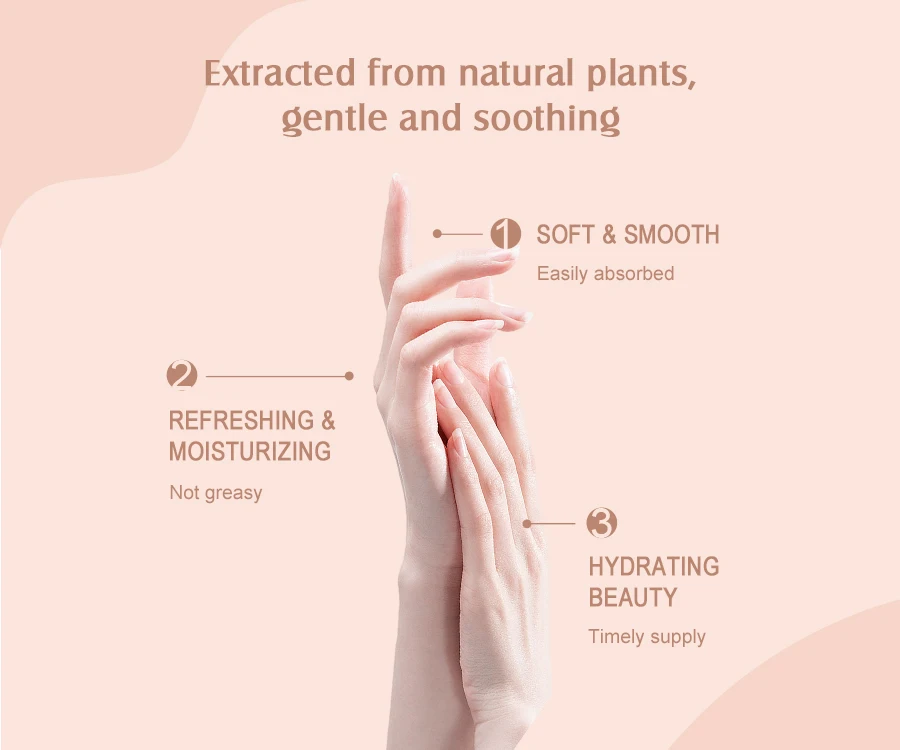 OEM Natural Korea Flower Fruit Fragrance Whitening Hand Care Cream Lotion Mini Moisturizing Hand Cream