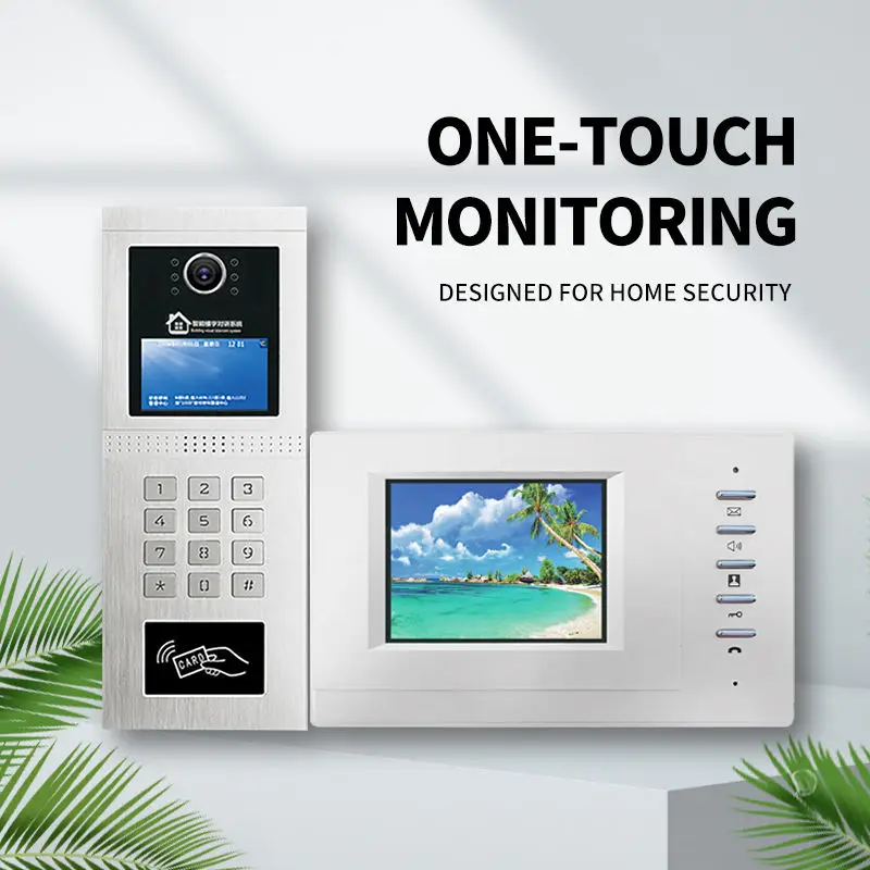 High quality Multi Apartment video door phone building video intercom system for apartments Network SIP video cloud interphone