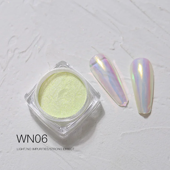 0.3 Gram per Jars Aurora Mermaid Pigment Nail Candy Aurora Powder