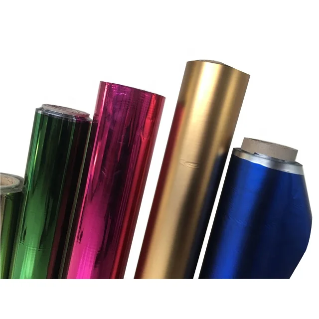 
Hot Sell PET BOPP Holographic Metallized Transparent Lamination Film For Paper Board 