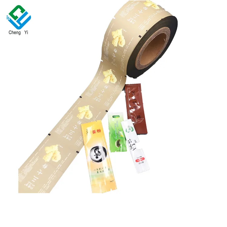 Food Packaging Plastic Roll Film Automatic Coffee Sachet Powder Coffee Single Serve Stlck Plastlc Packaging Film Roll