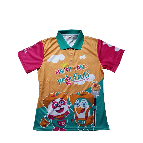 Wholesale custom Polo neck sport T-shirts available with custom prints and logos