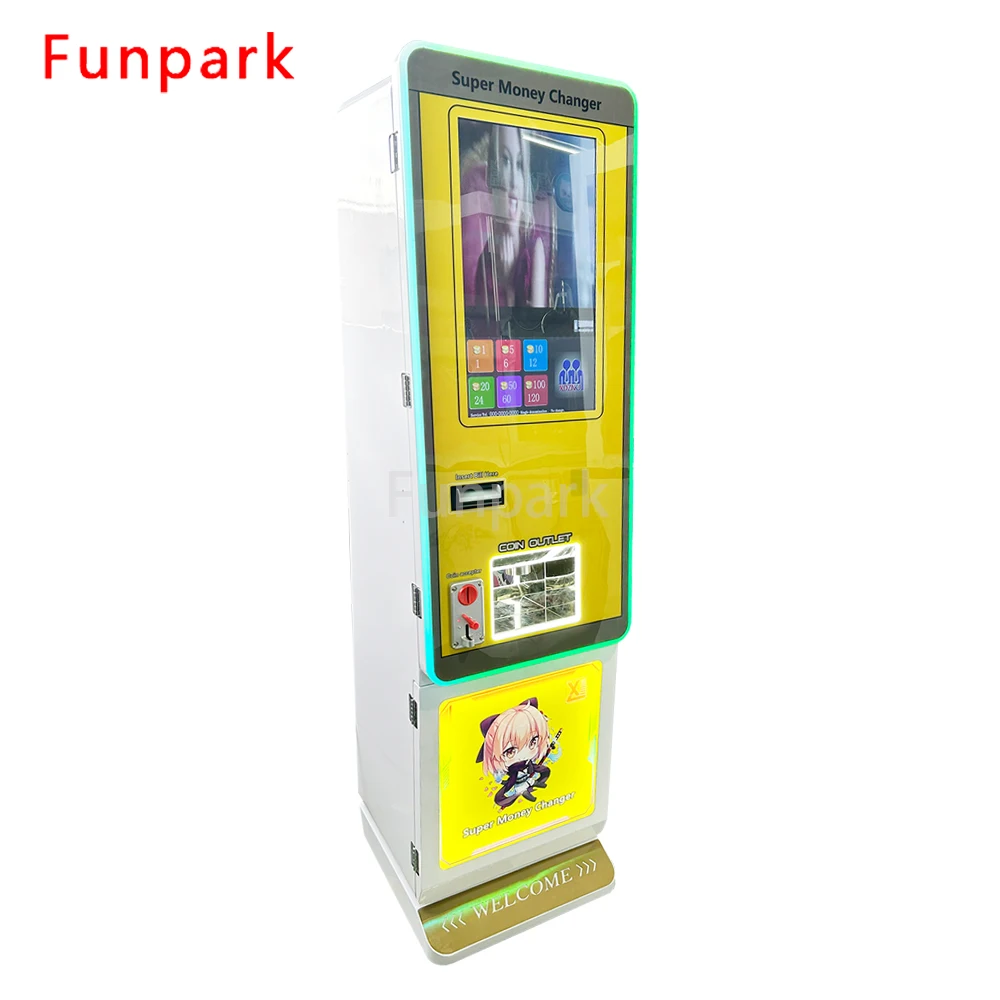 Funpark Hot Selling Coin ATM Exchange Machine Amusement-Function Coin Changer for Vending Machine for Currency Token Change