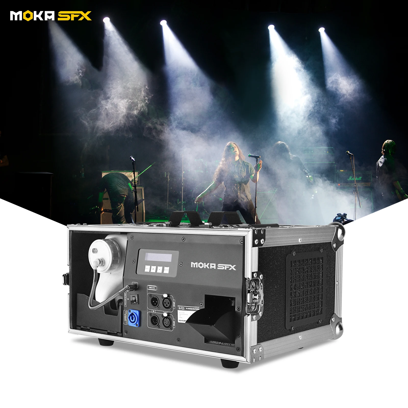 Moka sfx 1200 Вт профессиональная машина для утренней дымки Dmx dj mist Hazer дымовая сценической свадьбы