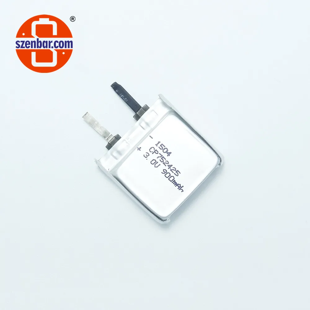 Soft pack lithium manganese oxide battery 900mAh 752425 lithium polymer battery For Long Life GPS Tracking And Vehicle Tracking