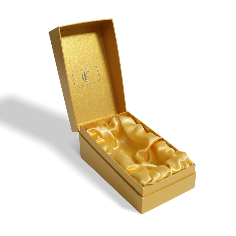 Custom Luxury Velvet Perfume Skin Care Serum Box Recycled Materials Elegant Cosmetic Paper Packaging Stamping Embossing Folder