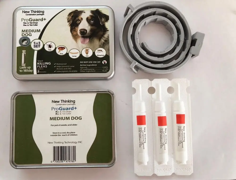 Заводская цена, блошиные капли для средних собак, убивающих комаров, блошиных клещей, капли для домашних животных