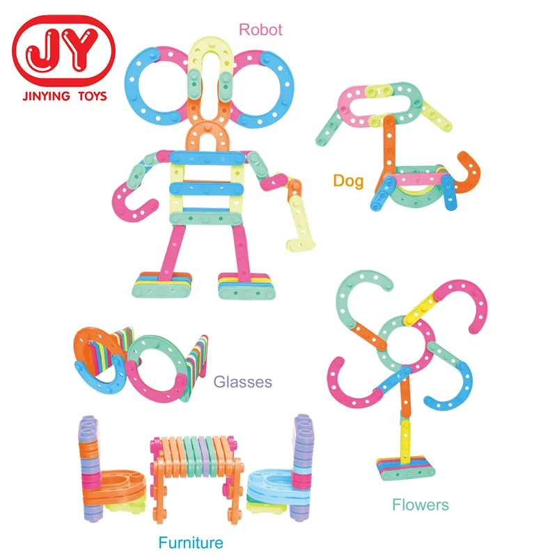 136 шт. собрать пазл строительные блоки, игрушки для детей, 5 в 1, модель образовательной блоки игрушка