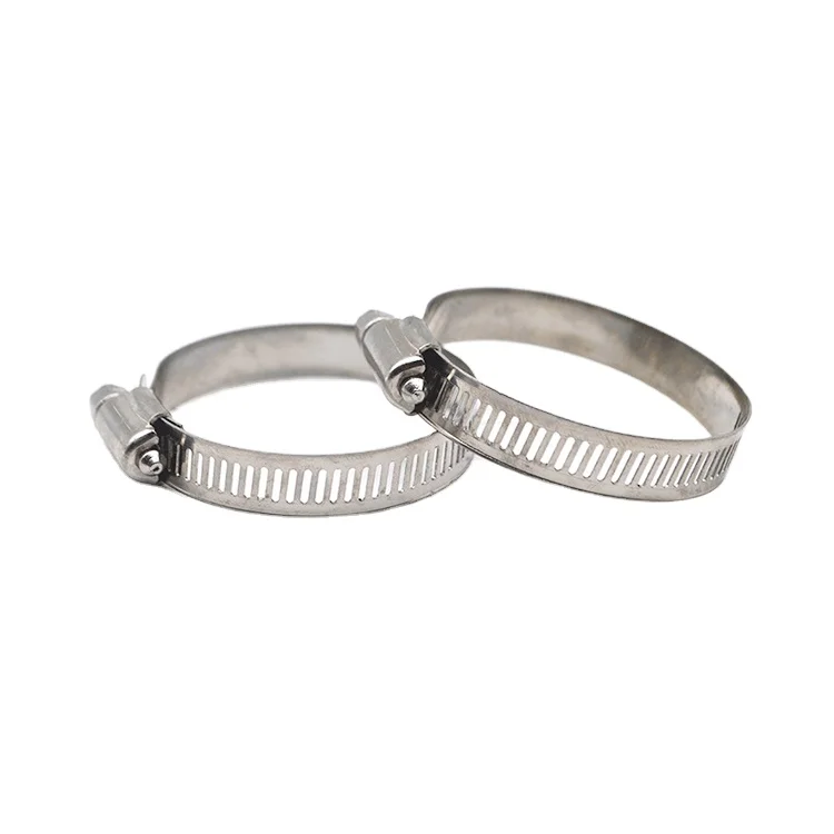 SS304 American type perforated band hose clamp worm gear drive hose clamps