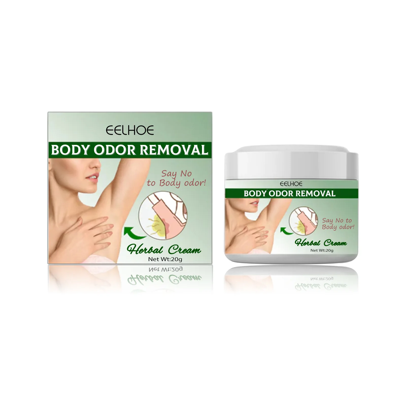 Herbal Body Care Cream  Gently Cleanses Armpits, Eliminates Odors, Lasting Fragrance, Refreshing & Portable Body Lotion