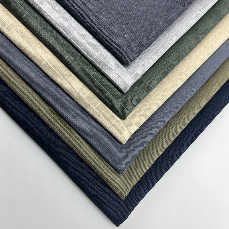 Textile fabric manufacturer wholesale solid dyed woven TC polyester/cotton security guard uniforms plain ribstop ripstop fabrics