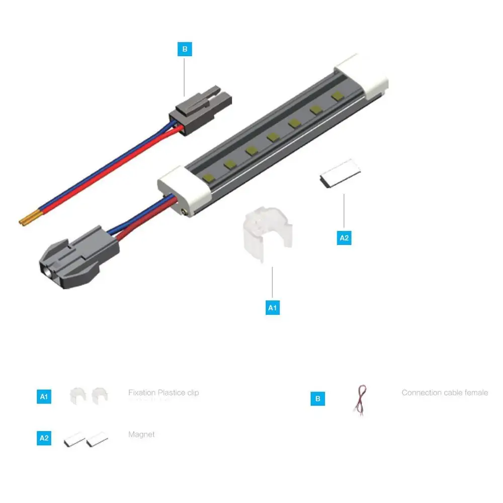 
IP64 Waterproof High Temperature Hot Food Cabinet Led Lighting Lamp Refrigerator Lamps 3-YEAR ROHS Ce 