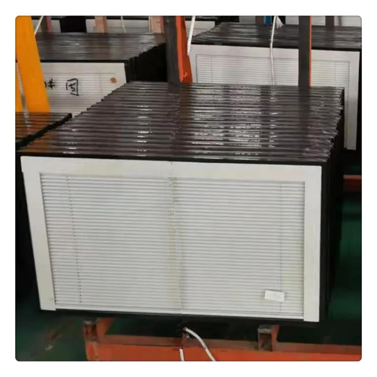 Customize Tempered Integral Blinds Insulated Glass Single With Electric System Double Glazed Manufacture For Partition