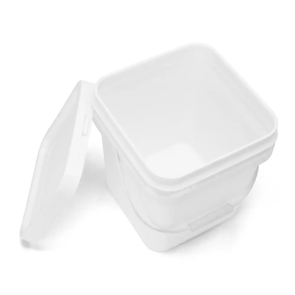 
Factory directly supply Square Bucket 20 L Square Plastic Bucket Black Pail 20 liter paint bucket 