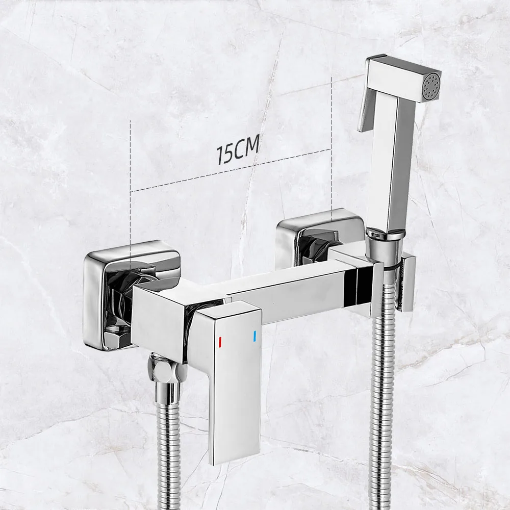 Bathroom Toilet Portable Brass Bidet Hand held bidet set Sprayer shattaf set