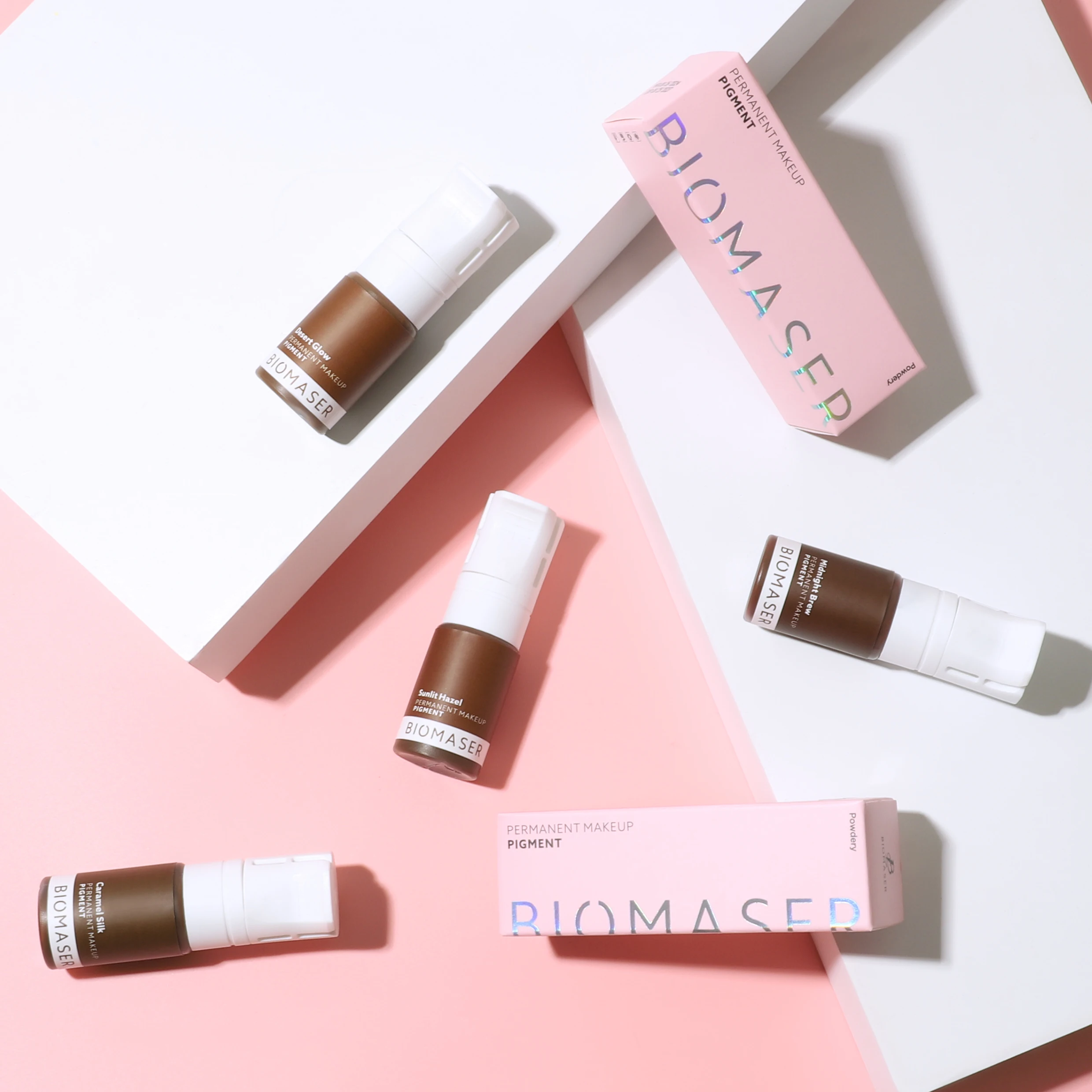 Biomaser Powder PMU Microblading Permanent Makeup Pigment Ink for Lips Blush Eyebrow Permanent Makeup Training Tool Tattoo Ink