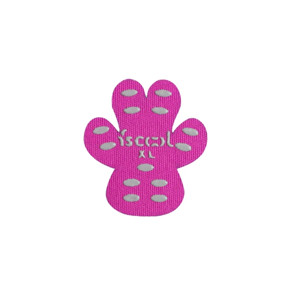 Manufacturer Custom Silicone Anti-slip Dirt Pet Paw Protector Foot Stickers Paw For Dogs