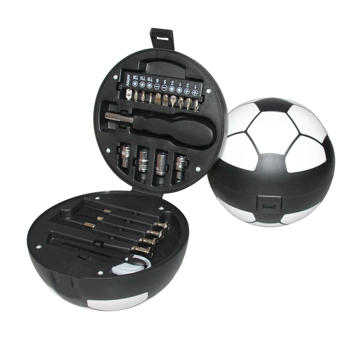20 in1 Mini soccer High quality logo customization tool set Factory price Football shape creative tool box DIY hand tool kit