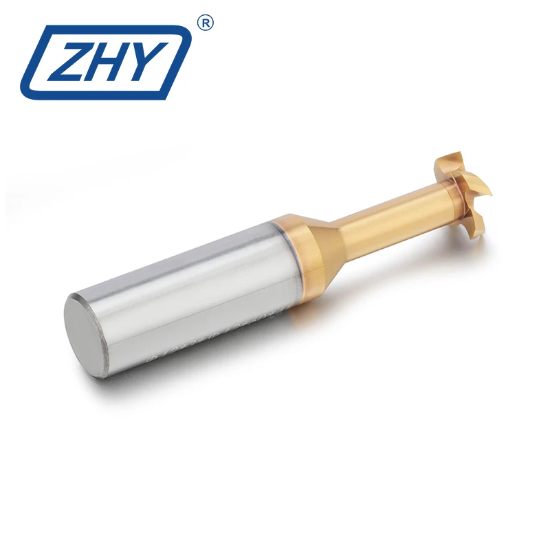 ZHY Cost-effective CNC Cutting Tool Carbide Milling Cutter Stainless Steel Endmill Tialn T-slot Router Bit Ball Nose End Mills