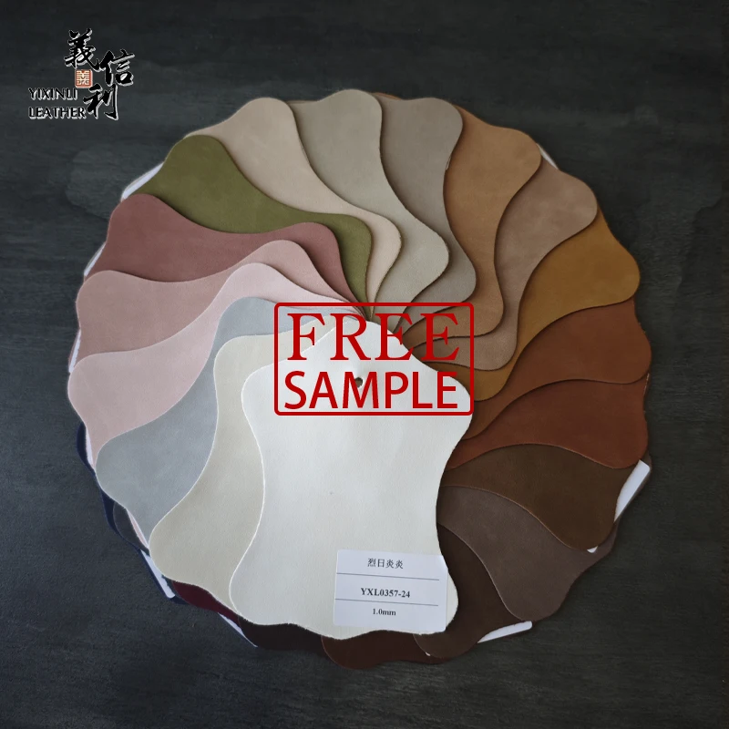 YXL Suede Fabric, PU Yangbuck Leather Grain Microfiber Leather - Synthetic Leather for Shoes, Free Sample Available