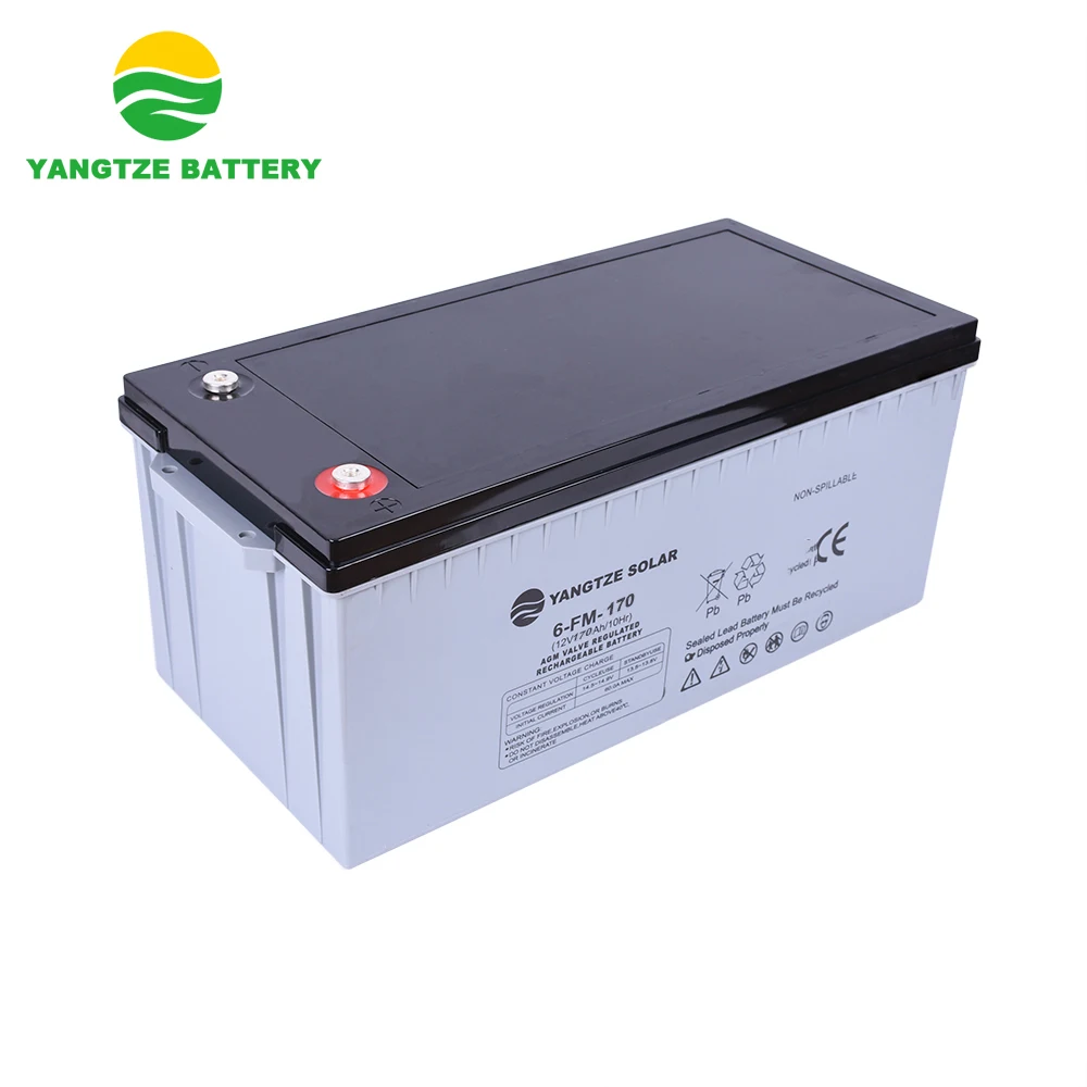 Yangtze Top sale 12v 170ah solar lead acid battery price