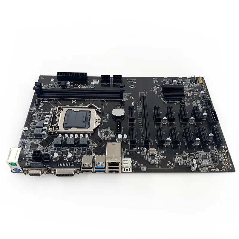 Computer motherboard B250, motherboard 1151 interface DDR4 not direct insertion graphics card 9-card kit 1X to 16X conversion