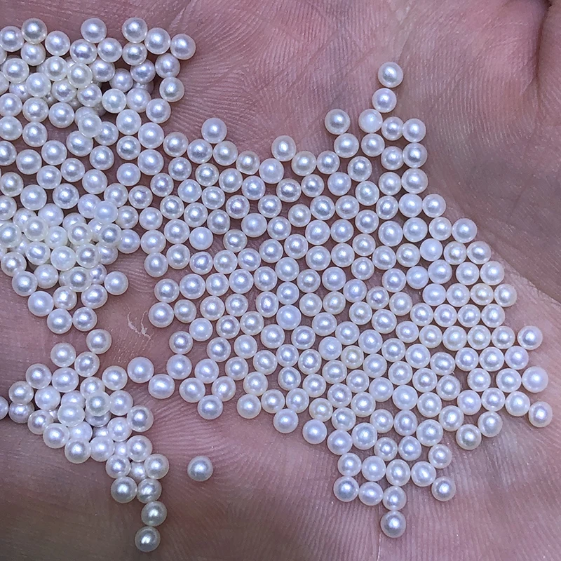 wholesale natural 2.5-3mm small pearl beads,good luster,very clean surface,near round shape,other sizes available