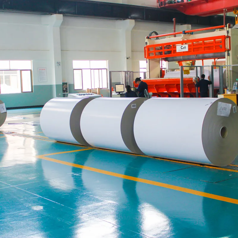 High quality semi gloss white paper c1s paper roll 80gsm 90gsm