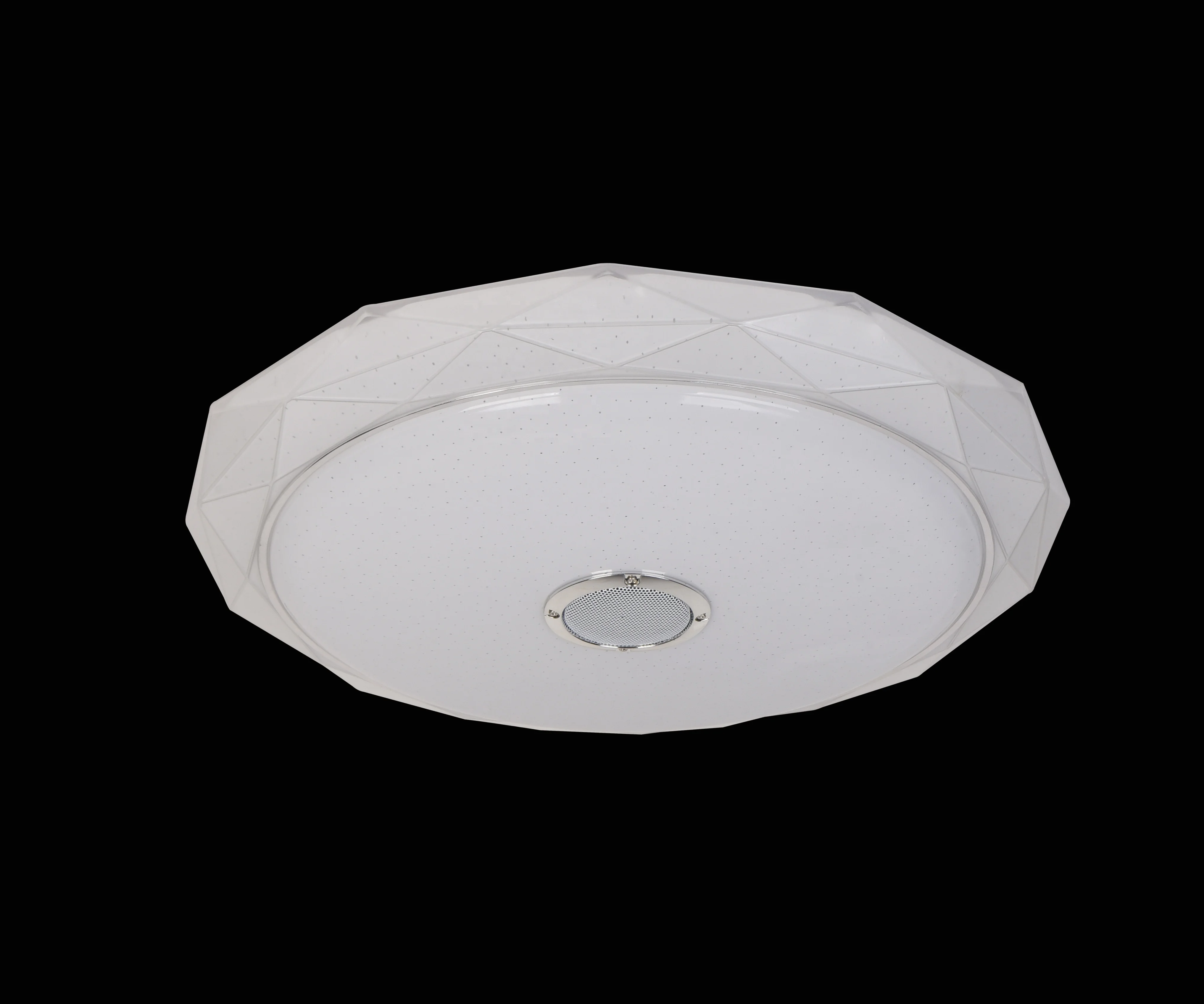 Fancy Ceiling Lights with Blueteeth Speaker Dimmable Home Lamps Crystal with Stars Bright Smart Music Lighting Remote Control