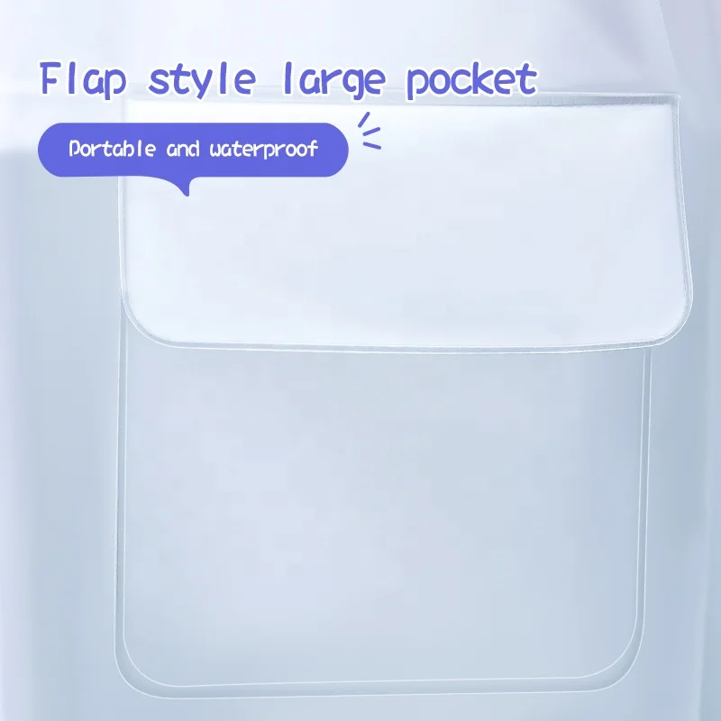 Lovely kid raincoats modern Waterproof plastic eva Hooded rain coat For Kid cover school bag