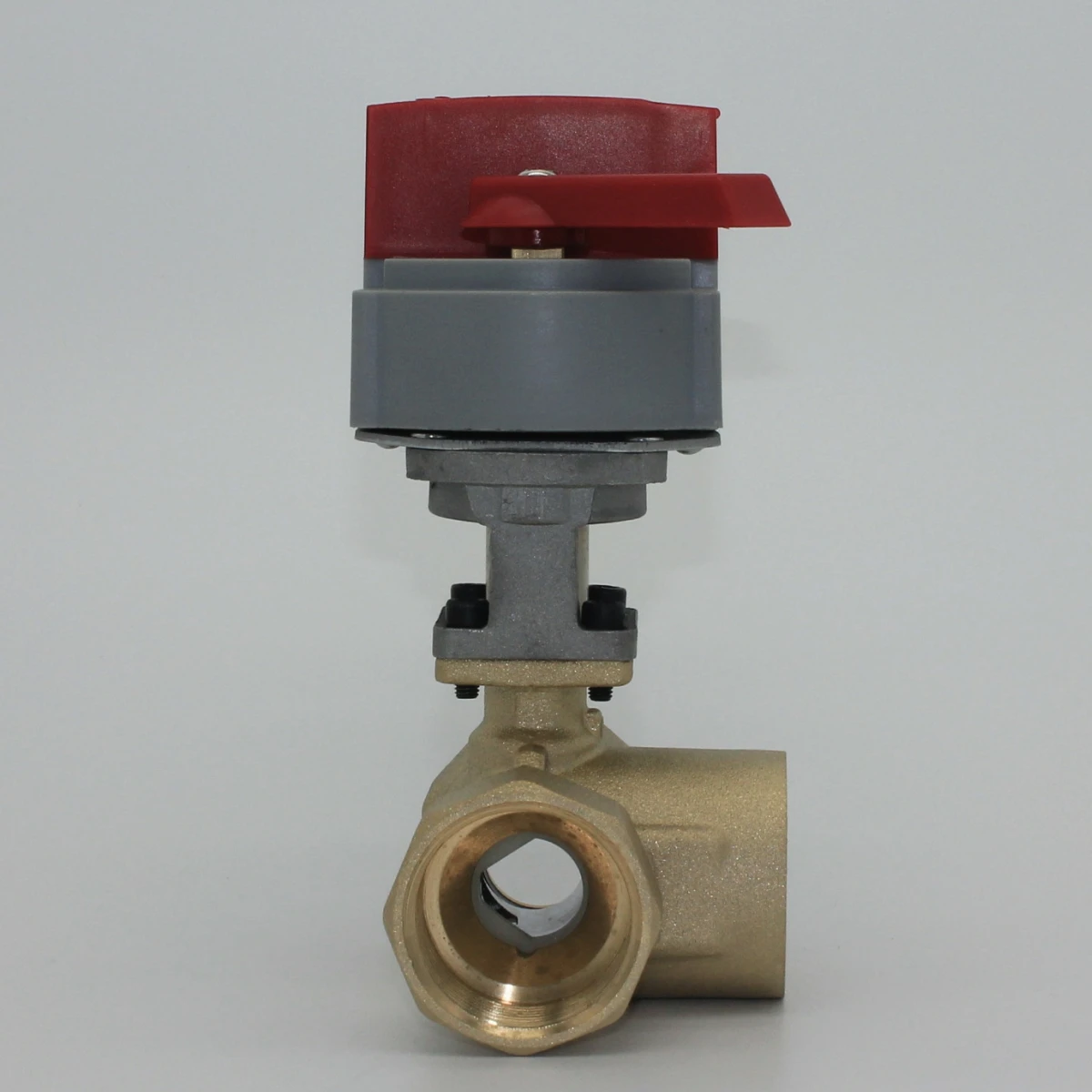 1-1/4 inch three way 220V Motorized Ball Valve with Brass Valve Body
