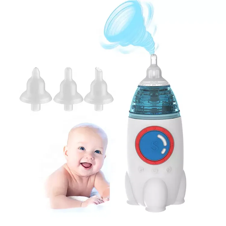 Baby Safety Products Portable Manual Nose Cleaner Silicone Vacuum Nasal Aspirator Mucus Suction Aspirator for Baby